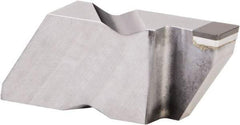Kennametal - 4189NG EST Grade KB1630, 4.8mm Cutting Width PCBN Grooving Insert - 6.35mm Max Depth of Cut, Right Hand, 0.57mm Corner Radius, Uncoated - Apex Tool & Supply
