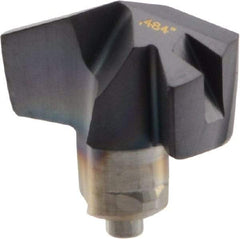 Iscar - Series ICM, 12.29mm Diam Grade IC908 140° Replaceable Drill Tip - Carbide, TiAlN Finish, 12 Seat Size - Apex Tool & Supply