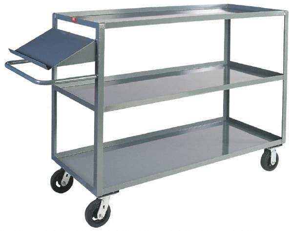 Jamco - 3,000 Lb Capacity, 24" Wide x 60" Long x 48" High Order Picking Cart - 3 Shelf, Steel - Apex Tool & Supply