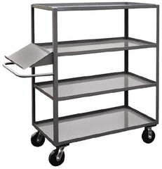Jamco - 3,000 Lb Capacity, 24" Wide x 60" Long x 60" High Order Picking Cart - 4 Shelf, Steel - Apex Tool & Supply