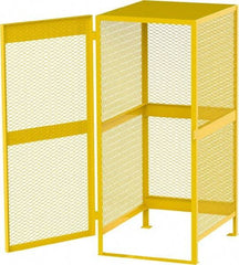Jamco - Gas Cylinder Storage Cabinet - Steel, 33" Wide x 38" Deep x 70" High, Safety Yellow - Apex Tool & Supply