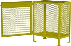 Jamco - 1 Shelf Gas Cylinder Storage Cabinet - Steel, 18" Wide x 30" Deep x 35" High, Safety Yellow - Apex Tool & Supply
