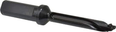 Allied Machine and Engineering - Series 12, 12 to 12.99mm Diam, 3/4" Diam Straight Shank with Flange, Straight Flute Spade Drill - 2-9/16" Max Depth, 4" Body Length, 5-11/16" OAL, Standard Length, Through Coolant - Apex Tool & Supply