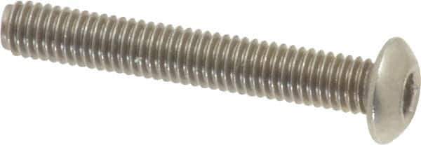 Value Collection - M3x0.50 Metric Coarse Hex Socket Drive, Button Screw - Grade 18-8 & Austenitic A2 Stainless Steel, Uncoated, Partially Threaded, 20mm Length Under Head - Apex Tool & Supply