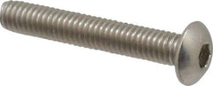 Value Collection - M4x0.70 Metric Coarse Hex Socket Drive, Button Screw - Grade 18-8 & Austenitic A2 Stainless Steel, Uncoated, Partially Threaded, 25mm Length Under Head - Apex Tool & Supply