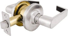 Master Lock - Grade 2 Passage Lever Lockset - 2-3/4" Back Set, Keyless Cylinder, Brushed Chrome Finish - Apex Tool & Supply