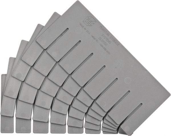 Quantum Storage - 10" Wide x 4.9" High, Gray Bin Divider - Use with Quantum Storage Systems - DG91050 - Apex Tool & Supply