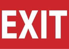NMC - Exit, Plastic Exit Sign - 14" Wide x 10" High - Apex Tool & Supply