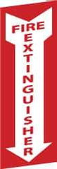 NMC - Fire Extinguisher - Do Not Block, Plastic Fire Sign - 4" Wide x 18" High, Glow-in-the-Dark - Apex Tool & Supply