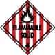 NMC - Flammable Solid DOT Shipping Label - 4" High x 4" Wide - Apex Tool & Supply