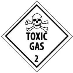 NMC - Toxic Gas DOT Shipping Label - 4" High x 4" Wide - Apex Tool & Supply