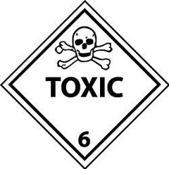 NMC - Toxic DOT Shipping Label - 4" High x 4" Wide - Apex Tool & Supply