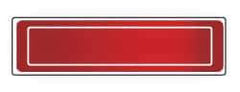 NMC - Reflective Strip - Red, For Accident Prevention - Apex Tool & Supply