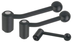KIPP - 5/16-18, 0.94" Hub Diam, Steel Heavy Duty Adjustable Tension Lever with Internal Thread - 3.46" OAL, 2.3" High, 0.55" Hole Depth - Apex Tool & Supply