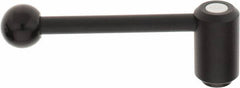KIPP - 5/8-11, 1.3" Hub Diam, Steel Heavy Duty Adjustable Tension Lever with Internal Thread - 5.3" OAL, 1.85" High, 0.91" Hole Depth - Apex Tool & Supply
