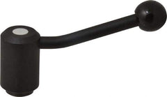 KIPP - 5/8-11, 1.61" Hub Diam, Steel Heavy Duty Adjustable Tension Lever with Internal Thread - 5.06" OAL, 3.52" High, 1.06" Hole Depth - Apex Tool & Supply