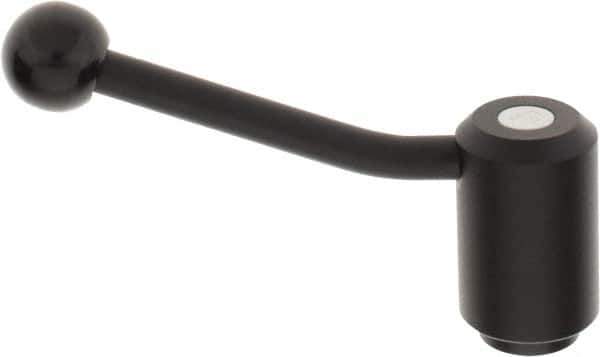 KIPP - M24 x 3.0, 1.61" Hub Diam, Steel Heavy Duty Adjustable Tension Lever with Internal Thread - 5.06" OAL, 1.85" High, 1.06" Hole Depth - Apex Tool & Supply