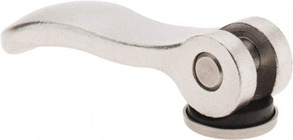 KIPP - M8 x 1.25, 0.94" Hub Diam, Stainless Steel Adjustable Clamping Handle - Apex Tool & Supply