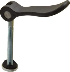 KIPP - 1/4-20, 0.59" Hub Diam, Black Powder Coat Cast Aluminum Adjustable Clamping Handle - 1.96" Stud Length - Apex Tool & Supply