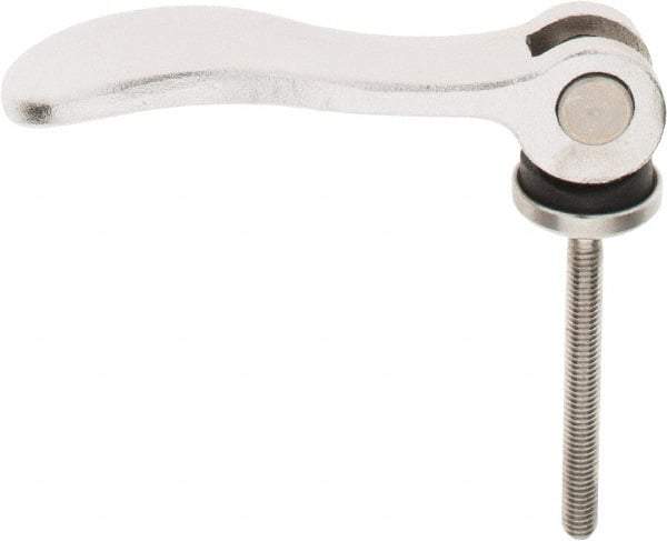 KIPP - #10-32, 0.59" Hub Diam, Stainless Steel Adjustable Clamping Handle - 1.57" Stud Length - Apex Tool & Supply