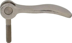 KIPP - 1/4-20, 0.59" Hub Diam, Stainless Steel Adjustable Clamping Handle - 0.78" Stud Length - Apex Tool & Supply