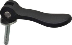 KIPP - 5/16-18, 0.94" Hub Diam, Black Powder Coat Cast Aluminum Adjustable Clamping Handle - 1.57" Stud Length - Apex Tool & Supply