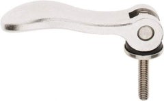 KIPP - 5/16-18, 1.06" Hub Diam, Stainless Steel Adjustable Clamping Handle - 1.57" Stud Length - Apex Tool & Supply