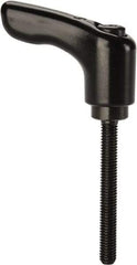 KIPP - #10-32, 0.55" Hub Diam, Zinc Die Cast (Steel Components) Threaded Stud Adjustable Clamping Handle - 1.57" Stud Length, 1.85" OAL, 1.22" High - Apex Tool & Supply