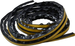 Pemko - 20' Long x 1/2" Wide, Adhesive Perimeter Gasketing Weatherstripping - 1-3/4" Door Thickness, Silicone, Dark Brown Finish - Apex Tool & Supply
