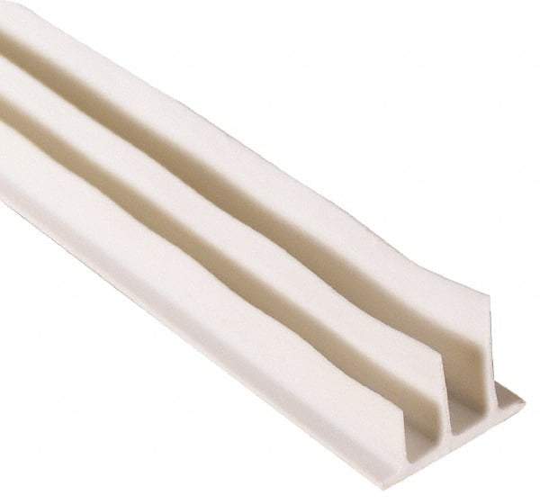 Pemko - 20' Long x 1/2" Wide, Adhesive Perimeter Gasketing Weatherstripping - 1-3/4" Door Thickness, Silicone, White Finish - Apex Tool & Supply