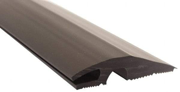 Pemko - 36" Long x 3-7/16" Wide x 3/4" High, Carpet-VCT Vinyl Threshold - Vinyl Black Finish - Apex Tool & Supply