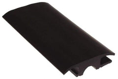 Pemko - 36" Long x 2-3/4" Wide x 23/32" High, Carpet-Tile Threshold - Vinyl Black Finish - Apex Tool & Supply