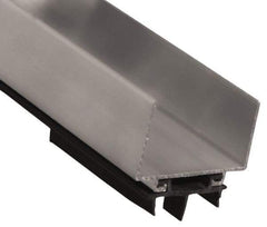 Pemko - Door Bottom Shoe Sweeps & Seal - Vinyl, 1-13/16" High, Mill Finish Aluminum Coated - Apex Tool & Supply