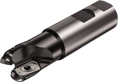 Sandvik Coromant - 1-1/2" Cut Diam, 18mm Max Depth of Cut, 1-1/2" Shank Diam, 6.31" OAL, Indexable Square Shoulder End Mill - Multiple Insert Styles, Weldon Shank, 90° Lead Angle, Through Coolant, Series CoroMill 790 - Apex Tool & Supply