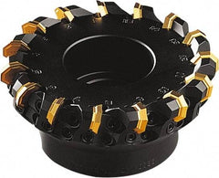 Seco - 112mm Cut Diam, 32mm Arbor Hole, 5mm Max Depth of Cut, 43° Indexable Chamfer & Angle Face Mill - 12 Inserts, OF.. 0704 Insert, Right Hand Cut, 12 Flutes, Series OctoMill - Apex Tool & Supply
