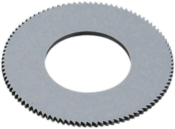 Made in USA - 1-1/2" Diam x 0.02" Blade Thickness, 1/2" Arbor Hole Diam, 130 Teeth, Solid Carbide, Jeweler's Saw - Uncoated - Apex Tool & Supply