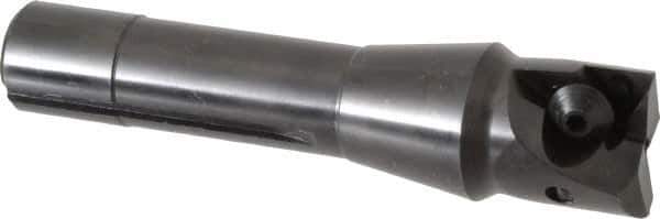 Value Collection - 1-1/4" Cut Diam, 0.656" Max Depth of Cut, 5-37/64" OAL, Indexable Square Shoulder End Mill - TPC 32..., TPG 32., TPU 32. Inserts, R8 - Apex Tool & Supply