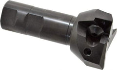 Value Collection - 2" Cut Diam, 0.656" Max Depth of Cut, 1" Shank Diam, 3-11/16" OAL, Indexable Square Shoulder End Mill - TPC 32..., TPG 32., TPU 32. Inserts, Weldon Shank - Apex Tool & Supply