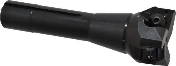 Value Collection - 2" Cut Diam, 0.656" Max Depth of Cut, 5-37/64" OAL, Indexable Square Shoulder End Mill - TPC 32..., TPG 32., TPU 32. Inserts, R8 - Apex Tool & Supply