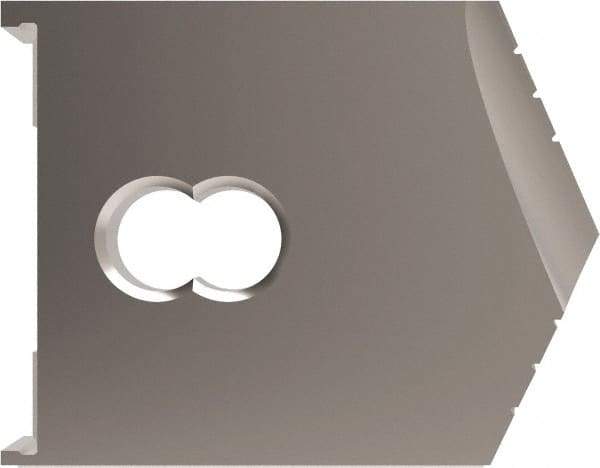 Allied Machine and Engineering - 2-17/32" Diam x 3/8" Thick, Seat Code D (Oversize), 130° Included Angle Spade Drill Insert - Uncoated Powdered Metal, Powdered Metal, Series D (Oversize) - Apex Tool & Supply