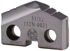 Allied Machine and Engineering - 28mm Diam x 3/16" Thick, Seat Code 2, 132° Included Angle Spade Drill Insert - TiCN Coated, Cobalt, Grade Premium Cobalt, Series T-A - Apex Tool & Supply