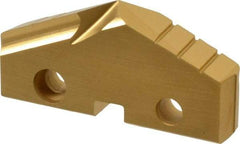 Allied Machine and Engineering - 48mm Diam x 5/16" Thick, Seat Code 4, 132° Included Angle Spade Drill Insert - TiN Coated, High Speed Steel, Series GEN2 T-A - Apex Tool & Supply