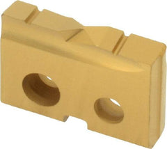 Allied Machine and Engineering - 5/8" Diam x 1/8" Thick, Seat Code 0, Flat Bottom Spade Drill Insert - TiN Coated, Cobalt, Grade Super Cobalt, Series T-A - Apex Tool & Supply