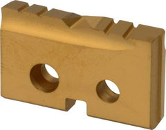 Allied Machine and Engineering - 59/64" Diam x 5/32" Thick, Seat Code 1, Flat Bottom Spade Drill Insert - TiN Coated, Cobalt, Series T-A - Apex Tool & Supply
