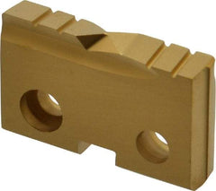 Allied Machine and Engineering - 1" Diam x 3/16" Thick, Seat Code 2, Flat Bottom Spade Drill Insert - TiN Coated, Cobalt, Grade Super Cobalt, Series T-A - Apex Tool & Supply