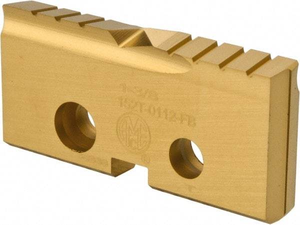 Allied Machine and Engineering - 1-3/8" Diam x 3/16" Thick, Seat Code 2, Flat Bottom Spade Drill Insert - TiN Coated, Cobalt, Grade Super Cobalt, Series T-A - Apex Tool & Supply
