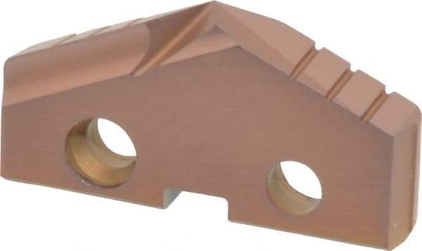 Allied Machine and Engineering - 1-9/16" Diam x 1/4" Thick, Seat Code 3, 132° Included Angle Spade Drill Insert - AM200 Coated, Cobalt, Grade Super Cobalt, Series GEN2 T-A - Apex Tool & Supply