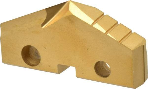 Allied Machine and Engineering - 1-29/32" Diam x 5/16" Thick, Seat Code 4, 132° Included Angle Spade Drill Insert - TiN Coated, Cobalt, Grade Super Cobalt, Series GEN2 T-A - Apex Tool & Supply