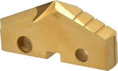 Allied Machine and Engineering - 1-29/32" Diam x 5/16" Thick, Seat Code 4, 132° Included Angle Spade Drill Insert - TiN Coated, Cobalt, Grade Super Cobalt, Series GEN2 T-A - Apex Tool & Supply