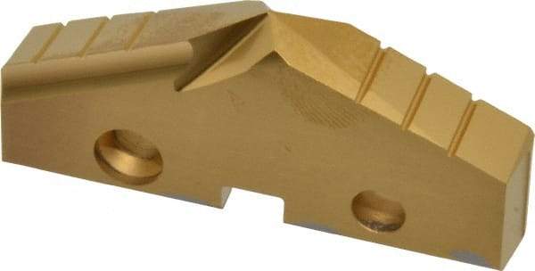 Allied Machine and Engineering - 2-1/16" Diam x 5/16" Thick, Seat Code 4, 132° Included Angle Spade Drill Insert - TiN Coated, Cobalt, Grade Super Cobalt, Series GEN2 T-A - Apex Tool & Supply